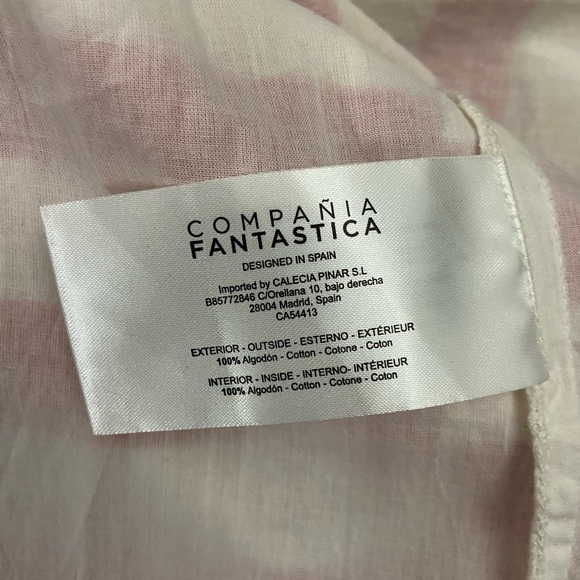 Compañía fantástica. Striped cotton skirt with pockets - Picture 5 of 6